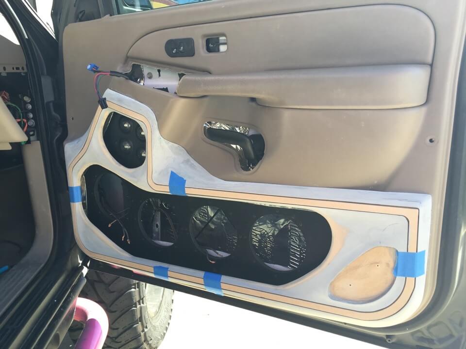 custom car door panels for speakers