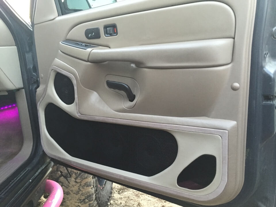 custom car door panels for speakers