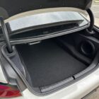 Passenger side BMW F90 M5 custom subwoofer enclosure