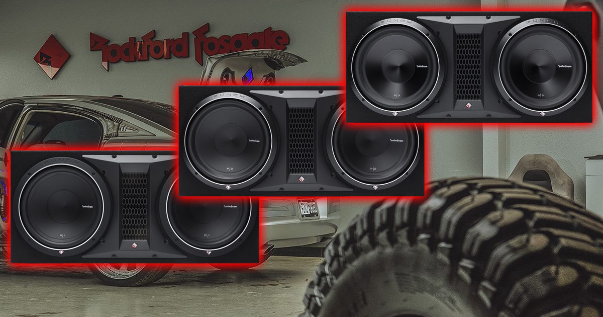 Product Spotlight Rockford Fosgate P1-P2-P3-2X12 Loaded Subwoofer Enclosures